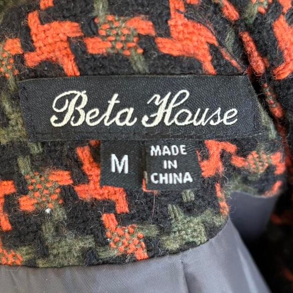 Vintage Beta House cropped houndstooth jacket - Picture 4 of 4